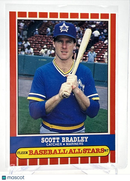 1987 Fleer Baseball All Stars Scott Bradley Baseball Card #5 Mint FREE SHIPPING