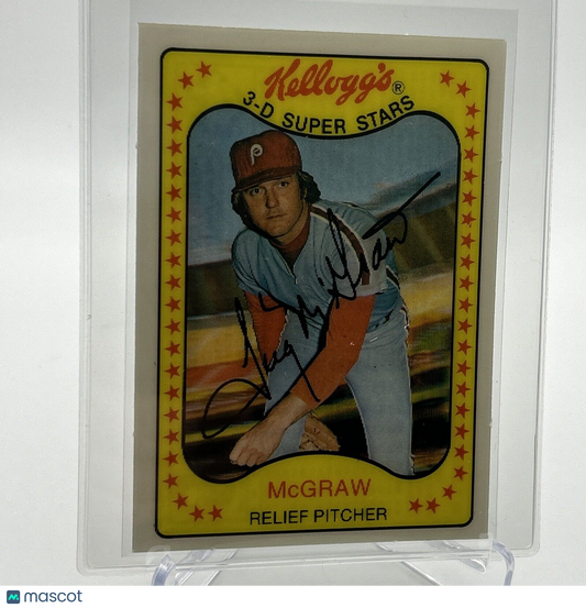 1981 Kellogg's Tug McGraw Baseball Card #37 NM-Mint FREE SHIPPING