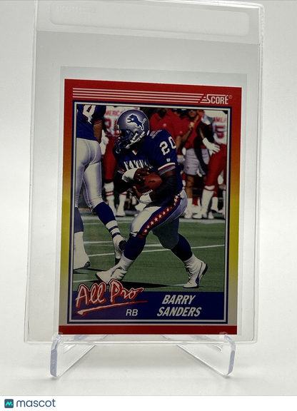 1990 Score Barry Sanders Football Card #580 NM-MT FREE SHIPPING