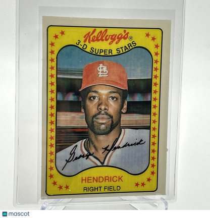 1981 Kellogg's George Hendrick Baseball Card #35 NM-Mint FREE SHIPPING