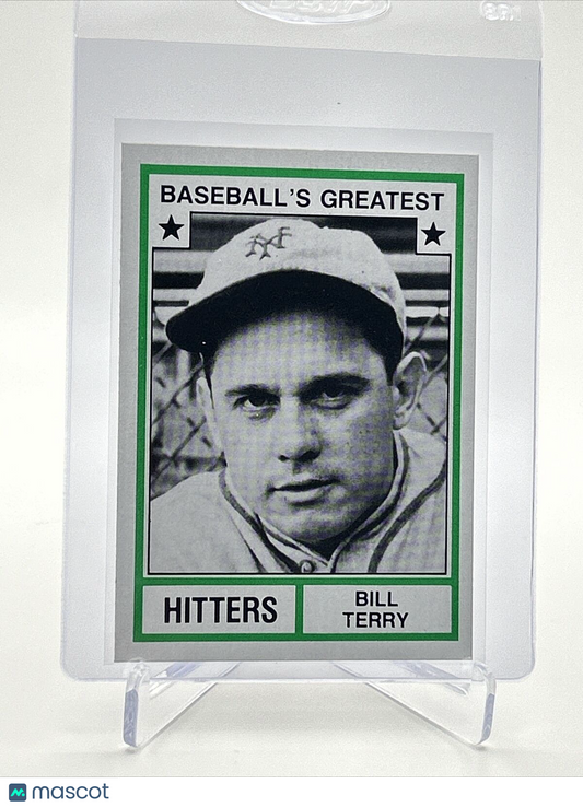 1982 TCMA Greatest Hitters Bill Terry Baseball Card #21 Mint FREE SHIPPING