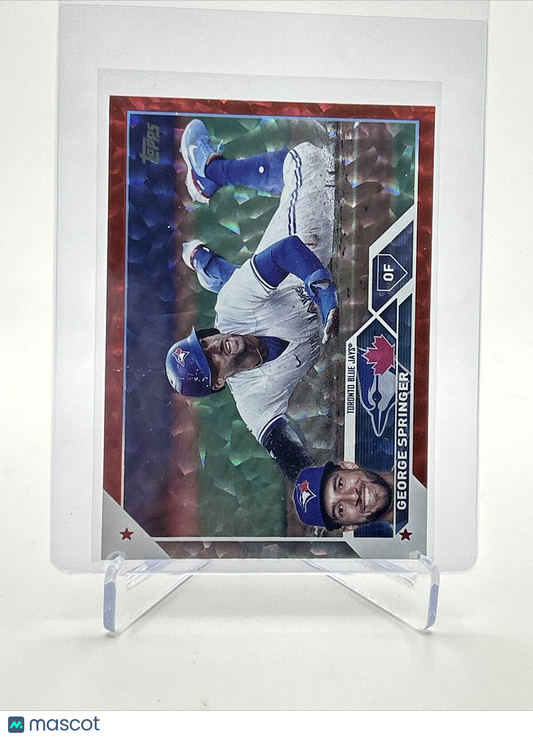 2023 Topps Red Foil George Springer Baseball Card #414 47/199 FREE SHIPPING