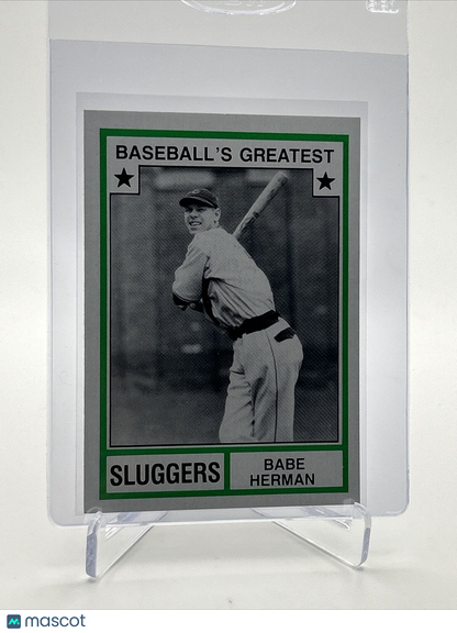 1982 TCMA Greatest Sluggers Babe Herman Baseball Card #28 Mint FREE SHIPPING