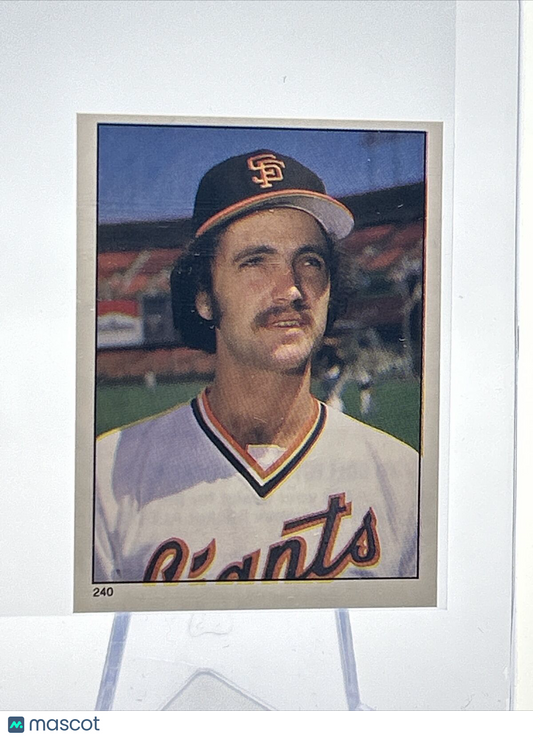 1981 Topps Stickers Eddie Whitson Baseball Card #240 NM-Mint FREE SHIPPING