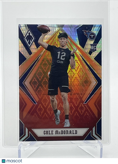 2020 Panini Phoenix FIRE BURST Cole McDonald Rookie #186 Mint FREE SHIPPING