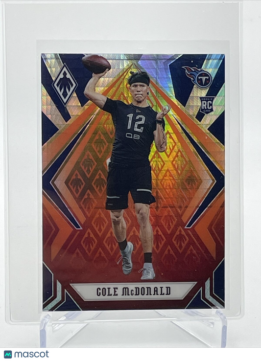 2020 Panini Phoenix FIRE BURST Cole McDonald Rookie #186 Mint FREE SHIPPING