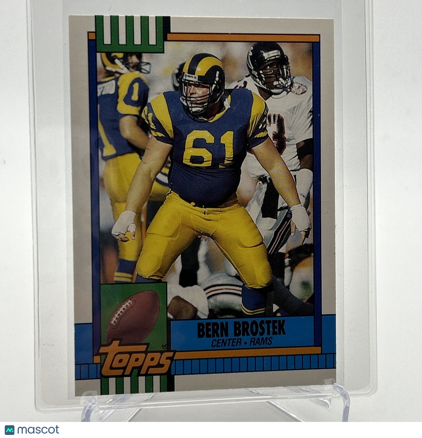 1990 Topps Traded Bern Brostek Rookie Football Card #32T Mint FREE SHIPPING