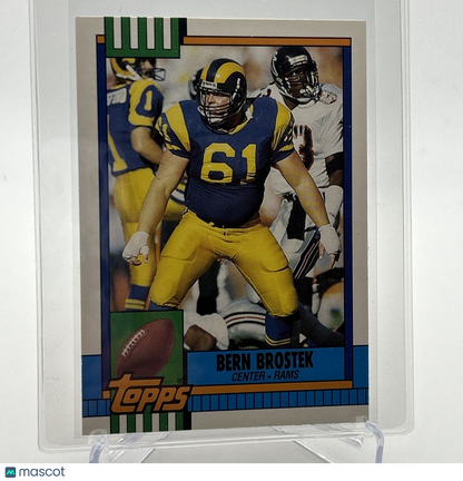 1990 Topps Traded Bern Brostek Rookie Football Card #32T Mint FREE SHIPPING