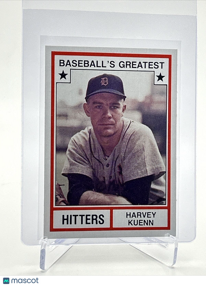 1982 TCMA Greatest Hitters Harvey Kuenn Baseball Card #11 Mint FREE SHIPPING