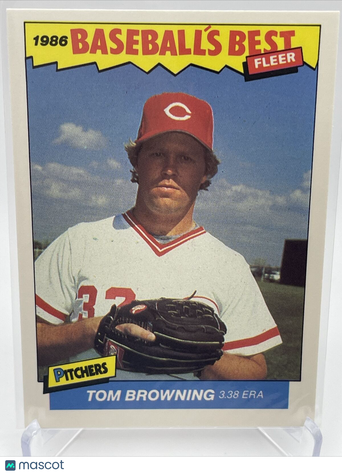 1986 Fleer Baseball's Best Tom Browning Baseball Card #4 NM-MT FREE SHIPPING