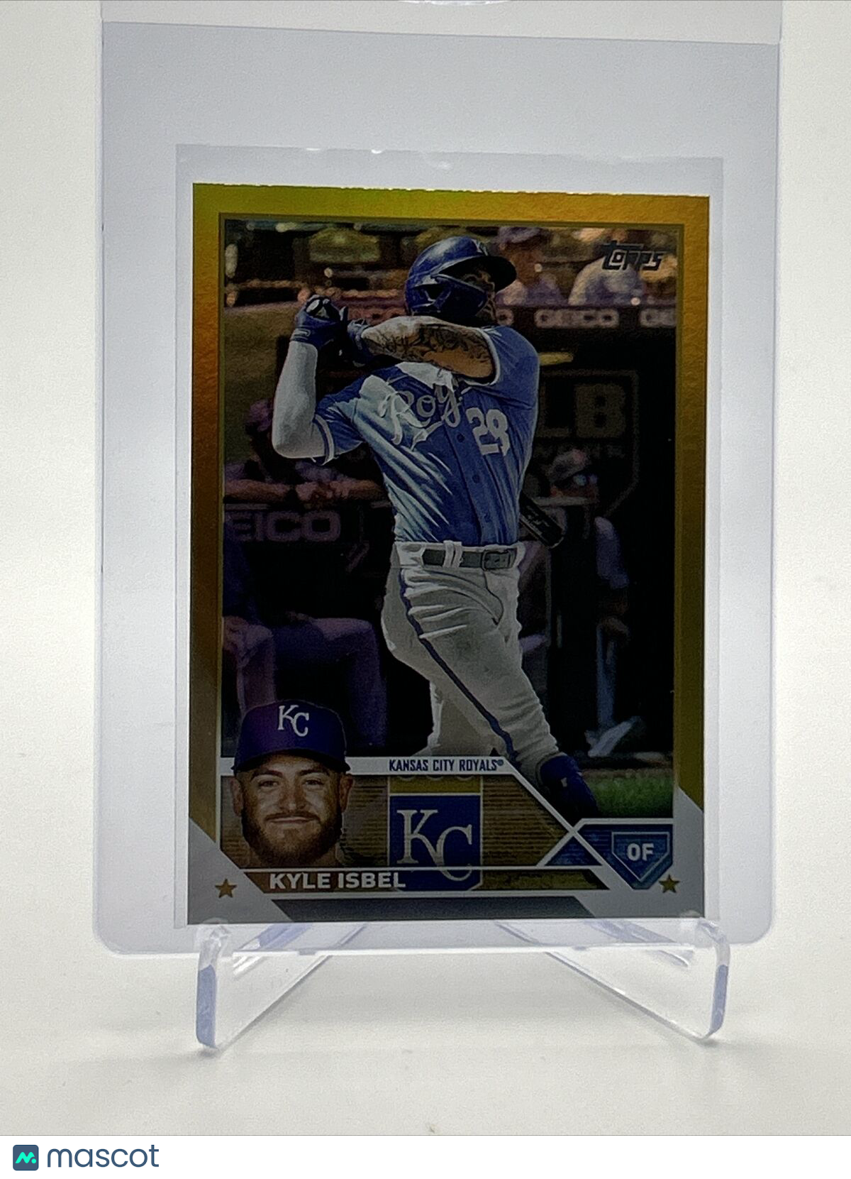 2023 Topps GOLD FOIL Kyle Isbel Baseball Card #578 FREE SHIPPING