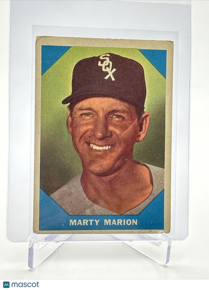 1960 Fleer Baseball Greats Marty Marion Card #19 VG Quality FREE SHIPPING