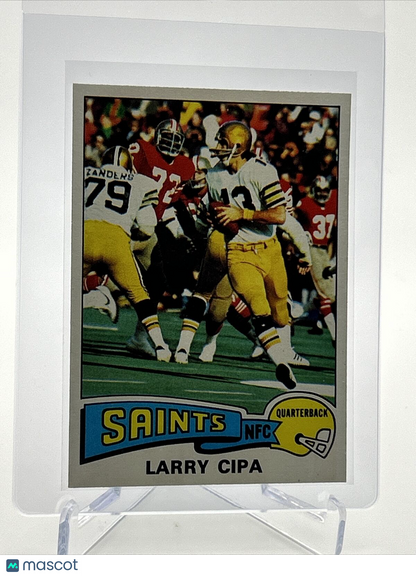 1975 Topps Larry Cipa Rookie Football Card #348 NM Quality FREE SHIPPING