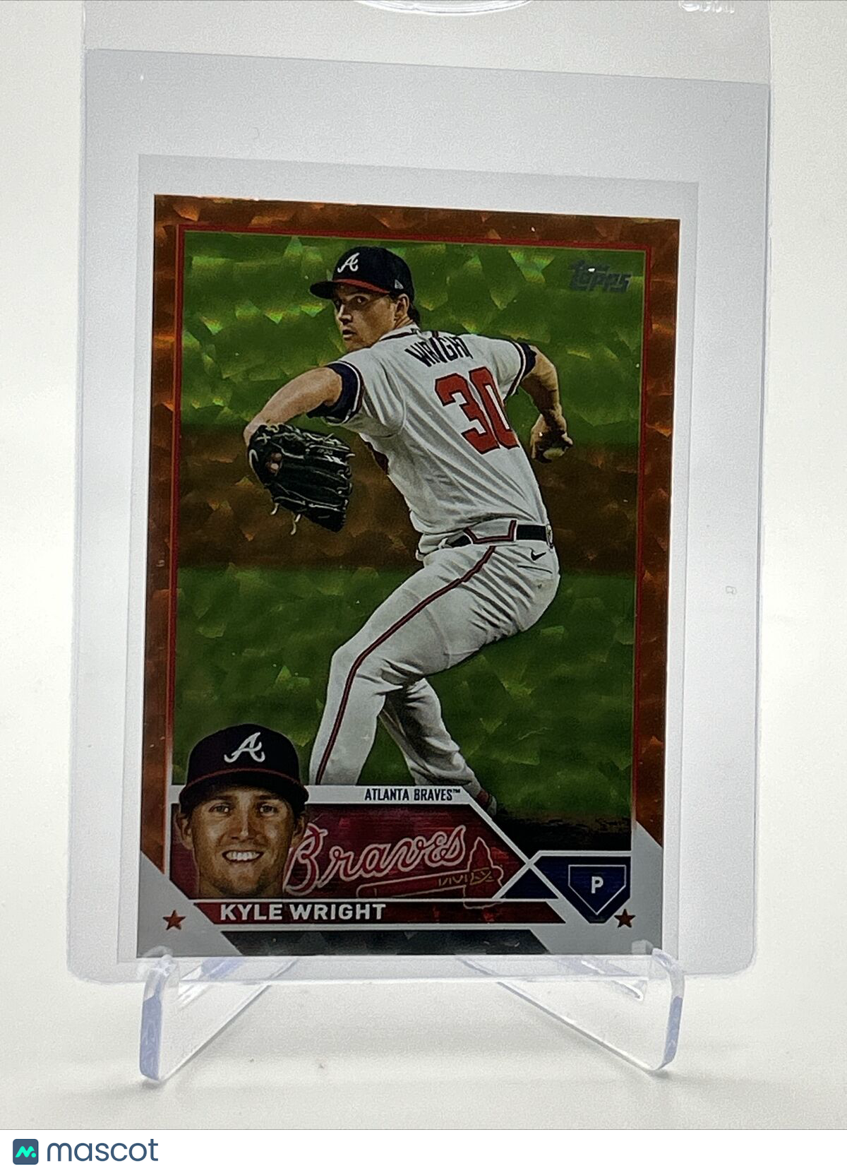 2023 Topps Orange Foil Kyle Wright Baseball Card #573 103/299 FREE SHIPPING