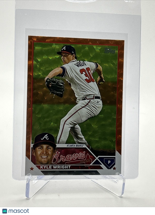 2023 Topps Orange Foil Kyle Wright Baseball Card #573 103/299 FREE SHIPPING