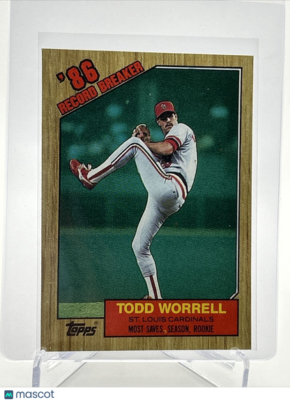 1987 Topps Todd Worrell Baseball Card #7 Mint FREE SHIPPING