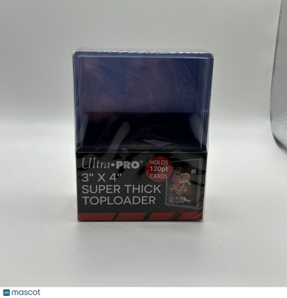 Ultra Pro 3X4 Super Thick Toploaders 120pt Point 1 Pack of 10 for Thick Cards