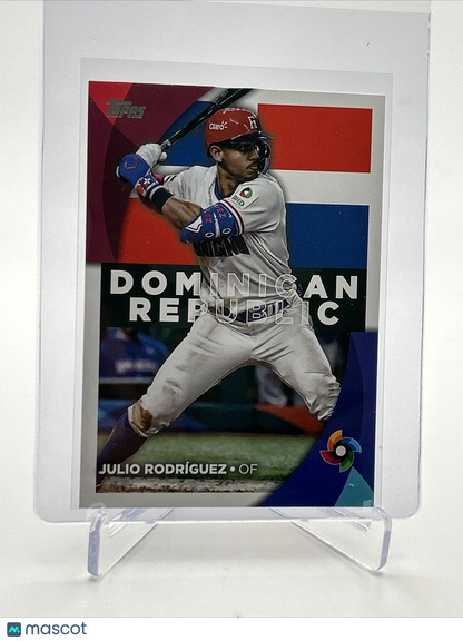 2023 Topps World Baseball Classic Stars Julio Rodriguez #WBC-24 FREE SHIPPING
