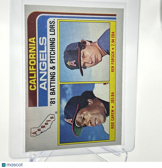 1982 Topps Angels Leaders/Checklist Baseball Card #276 NM-Mint FREE SHIPPING