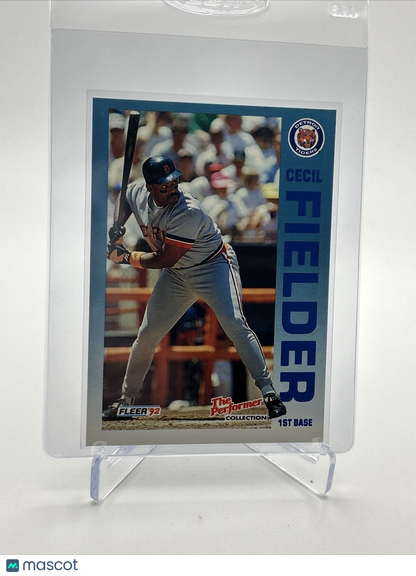 1992 Fleer The Performer Cecil Fielder Baseball Card #7 Mint FREE SHIPPING
