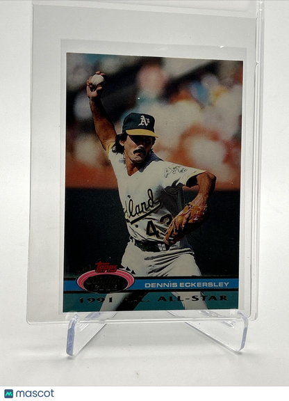 1992 Stadium Club Dome Dennis Eckersley Baseball Card #42 Mint FREE SHIPPING
