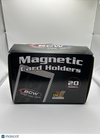 BCW Magnetic Card Holder 35pt Point with UV Protection, Box of 20 holders