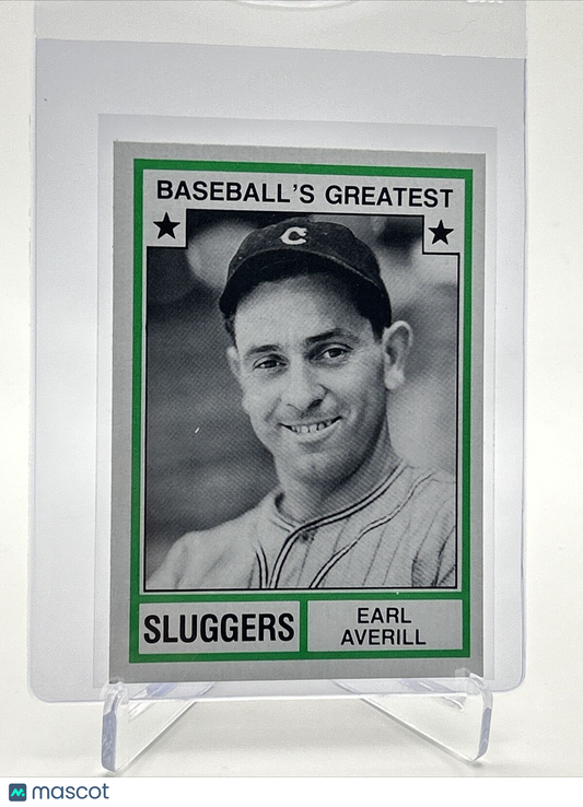 1982 TCMA Greatest Sluggers Earl Averill Baseball Card #45 Mint FREE SHIPPING
