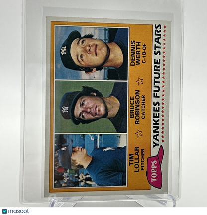 1981 Topps Yankees Future Stars Rookie Baseball Card #424 NM-Mint FREE SHIPPING
