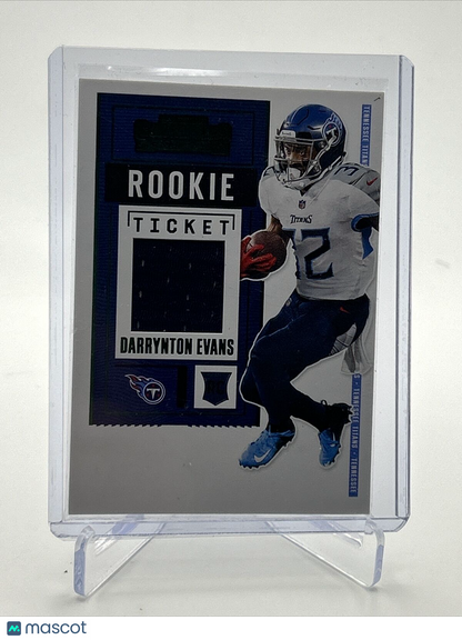2020 Panini Contenders Rookie Ticket Darrynton Evans RC #RTS-DEV FREE SHIPPING