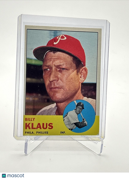 1963 Topps Billy Klaus Baseball Card #551 EX Quality FREE SHIPPING