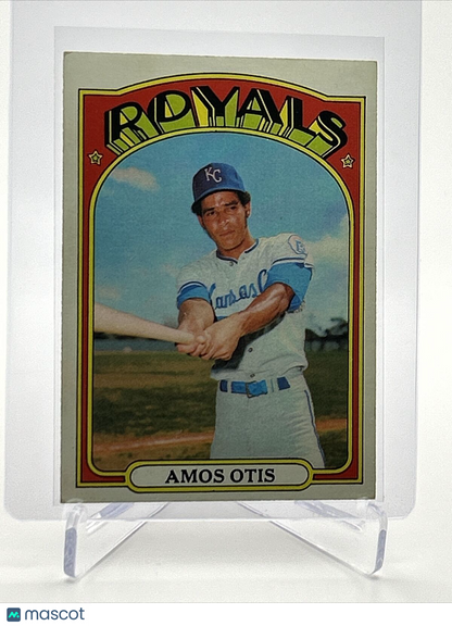 1972 Topps Amos Otis Baseball Card #10 VG-EX Quality FREE SHIPPING