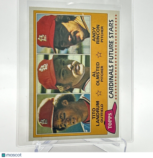 1981 Topps Cardinals Future Stars Rookie Card #244 NM-Mint FREE SHIPPING