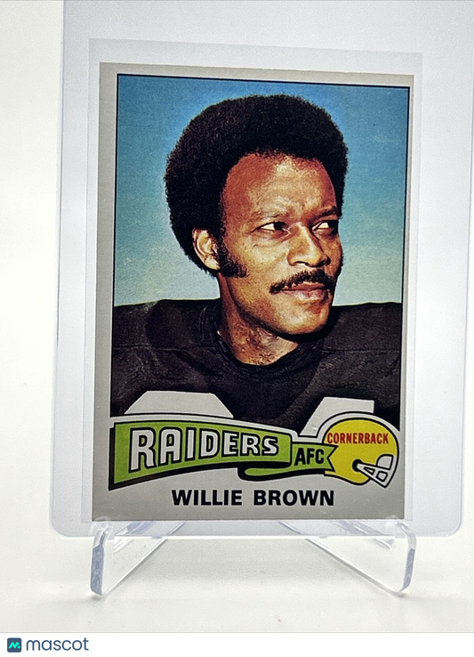 1975 Topps Willie Brown Football Card #95 NM Quality FREE SHIPPING