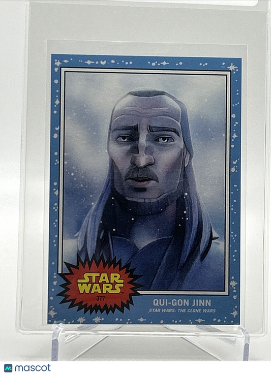 2023 Topps Star Wars Living Set Qui-Gon Jinn Card #377 Mint FREE SHIPPING