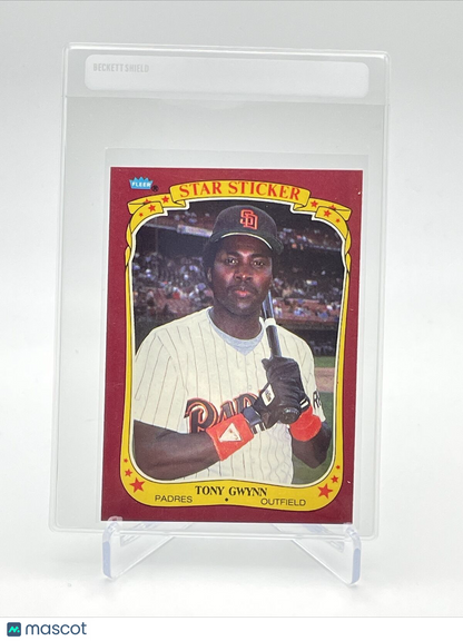1986 Fleer Star Stickers Tony Gwynn Baseball Card #50 NM-MT FREE SHIPPING