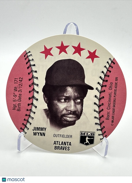 1976 Isaly's Sweet William Disc Jimmy Wynn Baseball Card NM-MT FREE SHIPPING
