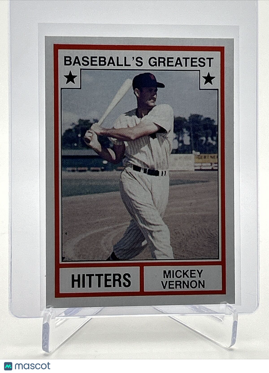 1982 TCMA Greatest Hitters Mickey Vernon Baseball Card #12 Mint FREE SHIPPING