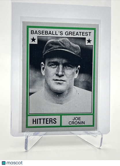 1982 TCMA Greatest Hitters Joe Cronin Baseball Card #40 Mint FREE SHIPPING