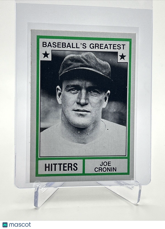 1982 TCMA Greatest Hitters Joe Cronin Baseball Card #40 Mint FREE SHIPPING