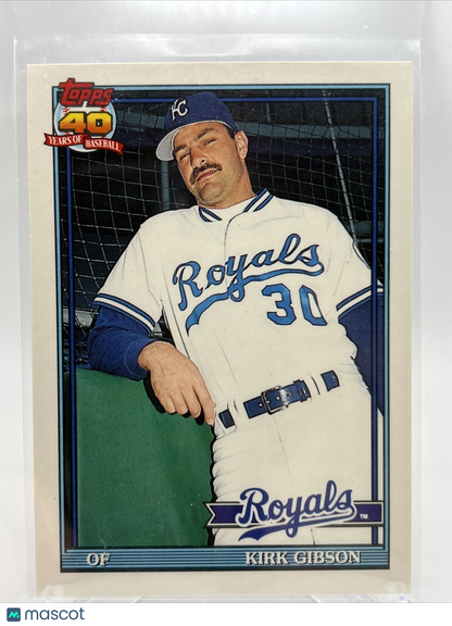1991 Topps Traded Kirk Gibson Baseball Card #46T Mint FREE SHIPPING