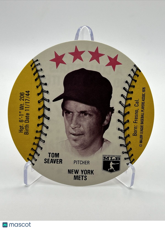 1976 Isaly's Sweet William Disc Tom Seaver Baseball Card NM-MT FREE SHIPPING