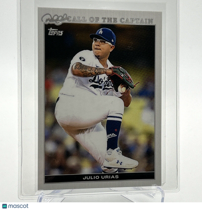2022 Topps x Derek Jeter Julio Urias Baseball Card #39 Mint FREE SHIPPING