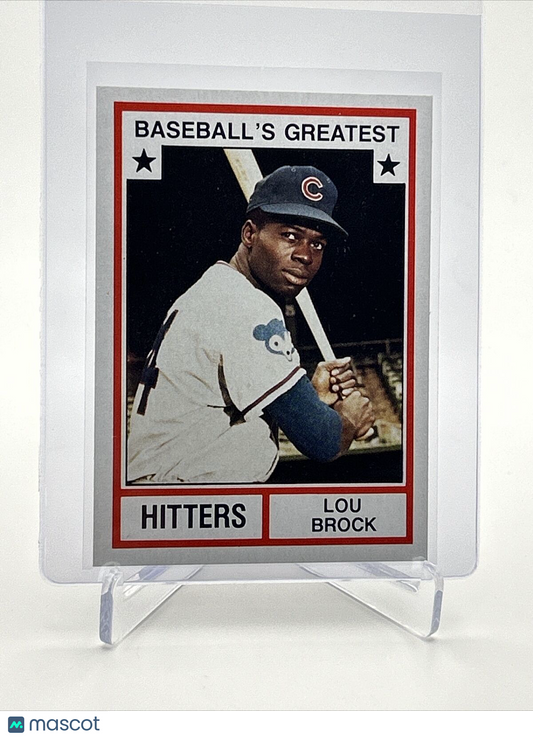 1982 TCMA Greatest Hitters Lou Brock Baseball Card #7 Mint FREE SHIPPING