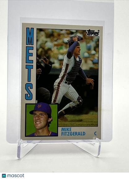 1984 Topps Traded TIFFANY Mike Fitzgerald Card #37T NM-MT FREE SHIPPING