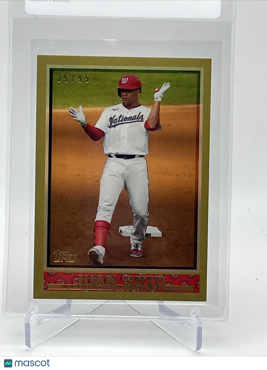 2021 Topps Transcendent Juan Soto Baseball Card #1998-JS 35/95 1998 Topps