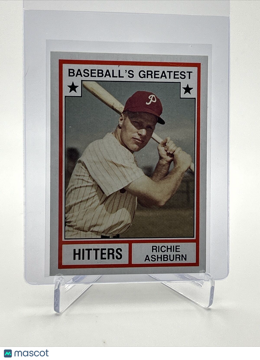 1982 TCMA Greatest Hitters Richie Ashburn Baseball Card #9 Mint FREE SHIPPING