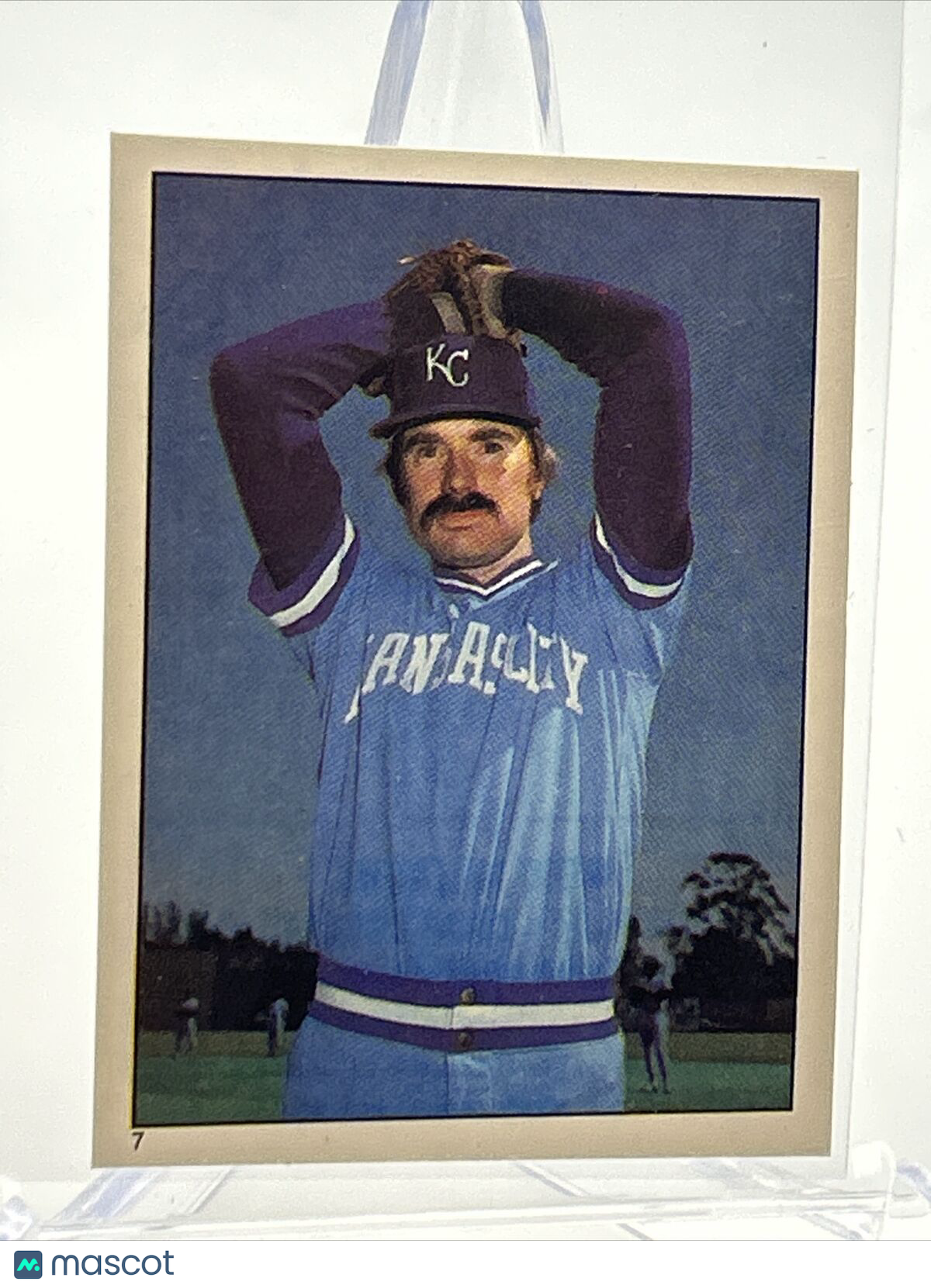 1981 Topps Stickers Dan Quisenberry Baseball Card #7 NM-Mint FREE SHIPPING