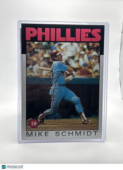 1986 Topps Super Mike Schmidt Baseball Card #49 NM-Mint FREE SHIPPING