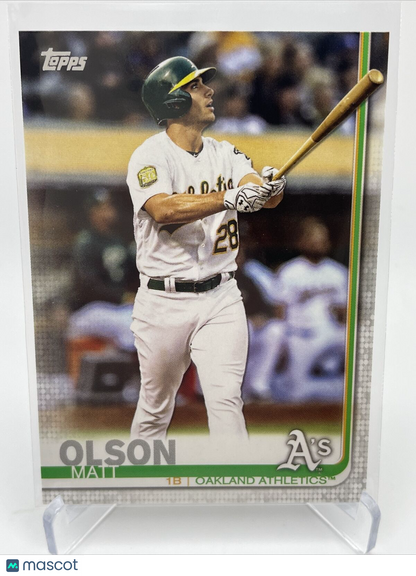 2019 Topps Matt Olson Baseball Card #289 Mint FREE SHIPPING