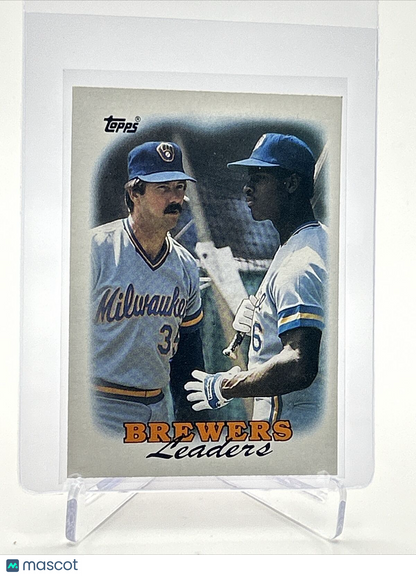 1988 Topps Brewers Leaders Baseball Card #639 Mint FREE SHIPPING